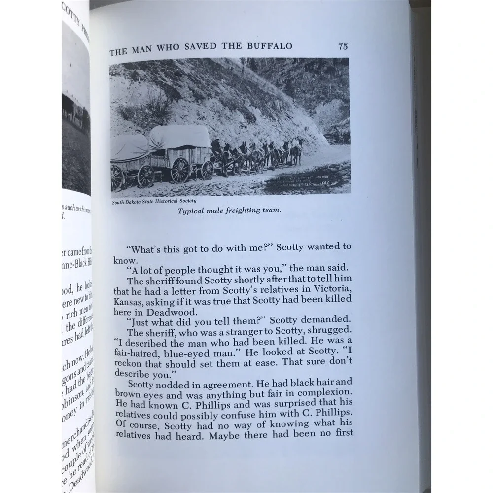 Scotty Philip The Man Who Saved the Buffalo Wayne Lee 1975 1st Ed Illustrated